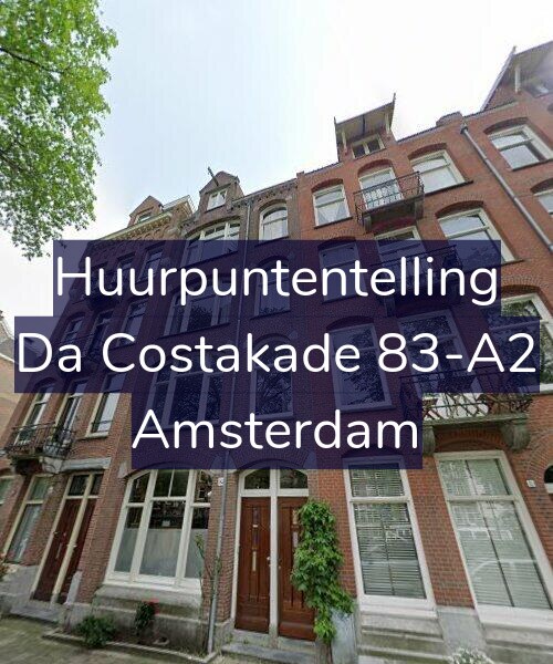 Foto gevel Huurpuntentelling voor Da Costakade 83-A2, Amsterdam