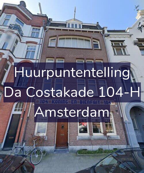 Foto gevel Huurpuntentelling voor Da Costakade 104-H, Amsterdam