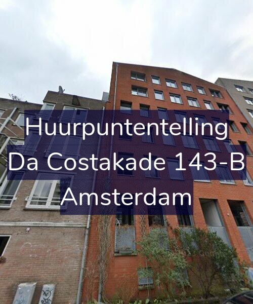 Foto gevel Huurpuntentelling voor Da Costakade 143-B, Amsterdam