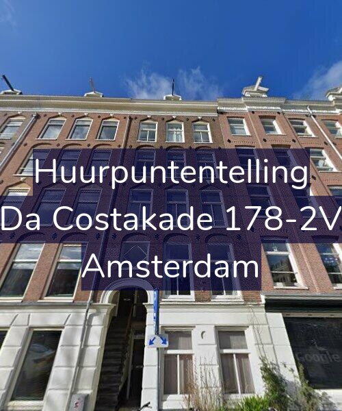Foto gevel Huurpuntentelling voor Da Costakade 178-2V, Amsterdam