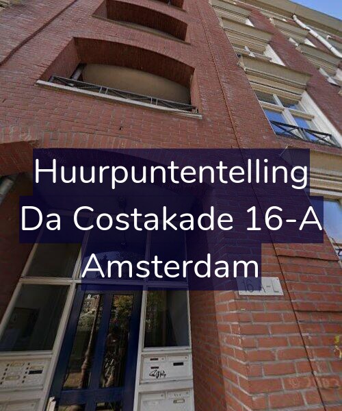 Foto gevel Huurpuntentelling voor Da Costakade 16-A, Amsterdam