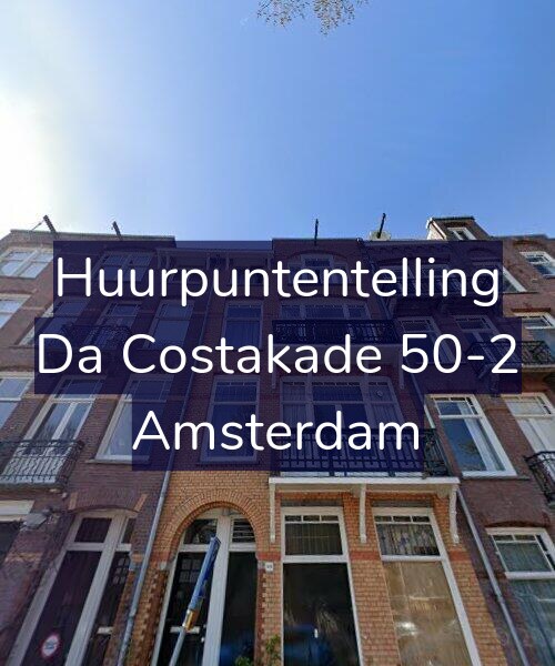 Foto gevel Huurpuntentelling voor Da Costakade 50-2, Amsterdam