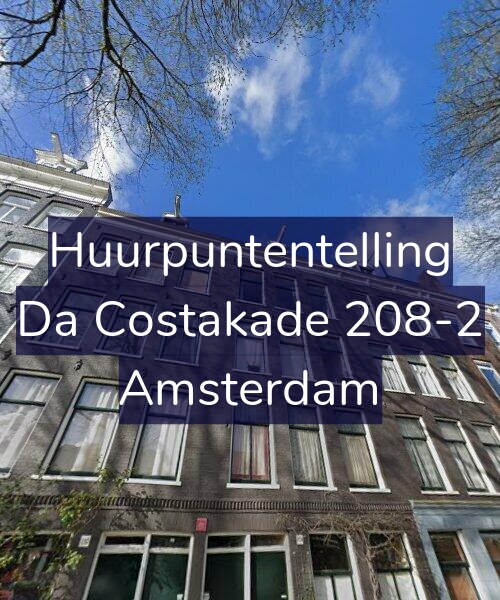 Foto gevel Huurpuntentelling voor Da Costakade 208-2, Amsterdam