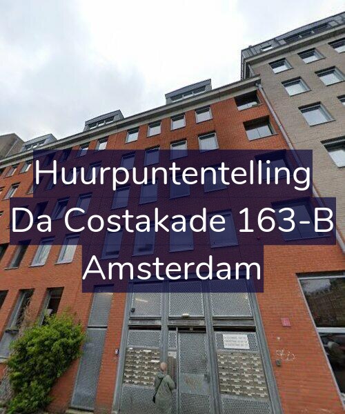 Foto gevel Huurpuntentelling voor Da Costakade 163-B, Amsterdam