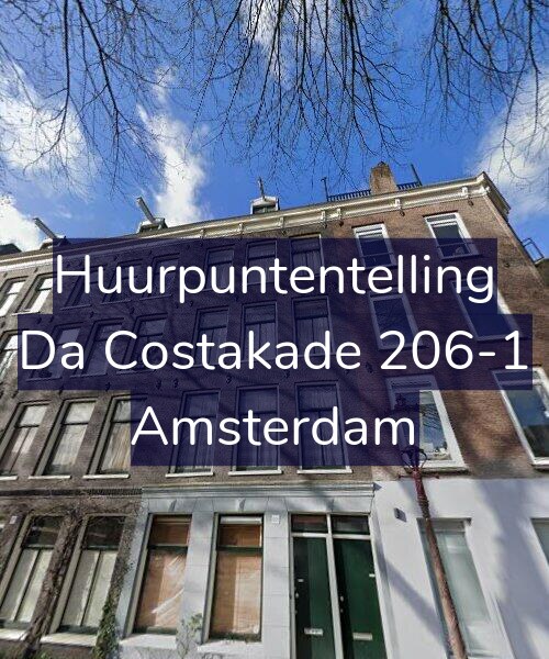 Foto gevel Huurpuntentelling voor Da Costakade 206-1, Amsterdam