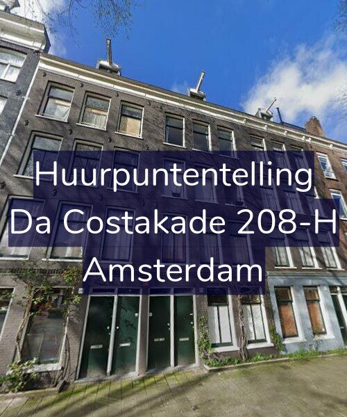 Foto gevel Huurpuntentelling voor Da Costakade 208-H, Amsterdam