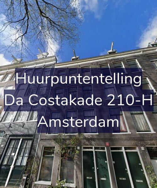 Foto gevel Huurpuntentelling voor Da Costakade 210-H, Amsterdam