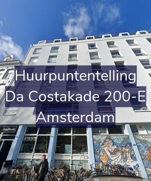 Foto gevel Huurpuntentelling voor Da Costakade 200-E, Amsterdam