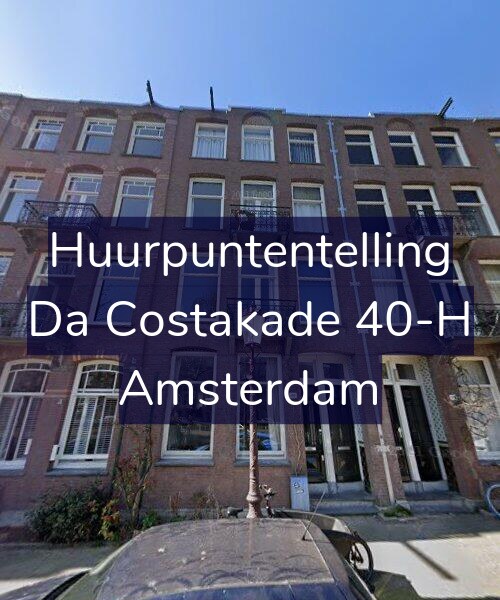 Foto gevel Huurpuntentelling voor Da Costakade 40-H, Amsterdam