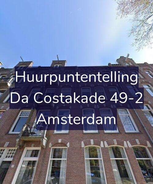 Foto gevel Huurpuntentelling voor Da Costakade 49-2, Amsterdam