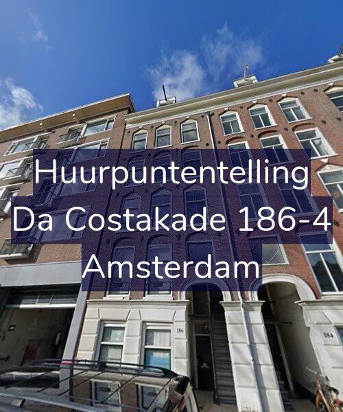 Foto gevel Huurpuntentelling voor Da Costakade 186-4, Amsterdam