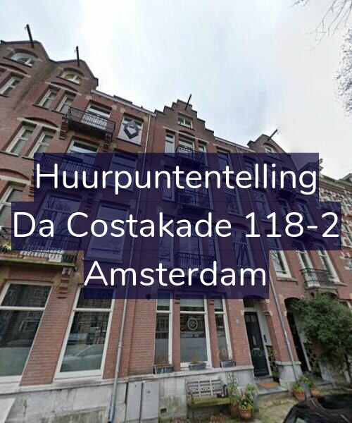 Foto gevel Huurpuntentelling voor Da Costakade 118-2, Amsterdam