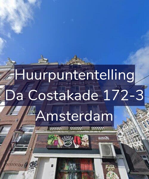 Foto gevel Huurpuntentelling voor Da Costakade 172-3, Amsterdam