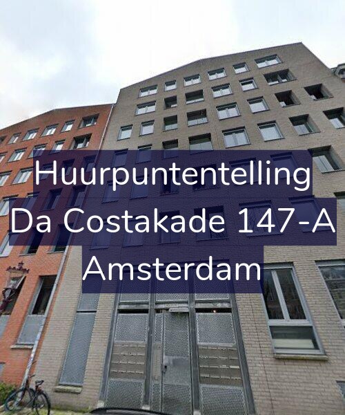 Foto gevel Huurpuntentelling voor Da Costakade 147-A, Amsterdam