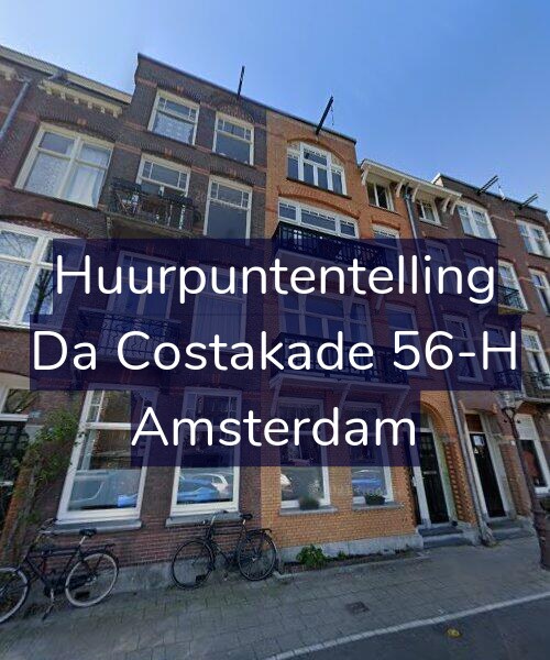 Foto gevel Huurpuntentelling voor Da Costakade 56-H, Amsterdam