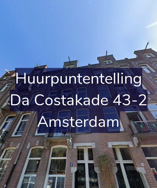 Foto gevel Huurpuntentelling voor Da Costakade 43-2, Amsterdam