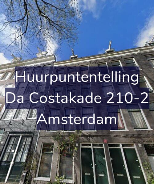 Foto gevel Huurpuntentelling voor Da Costakade 210-2, Amsterdam