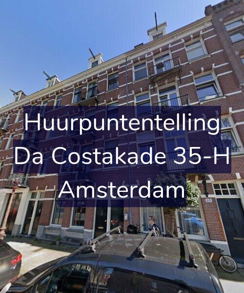 Foto gevel Huurpuntentelling voor Da Costakade 35-H, Amsterdam