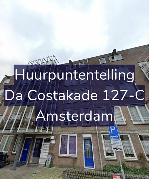 Foto gevel Huurpuntentelling voor Da Costakade 127-C, Amsterdam
