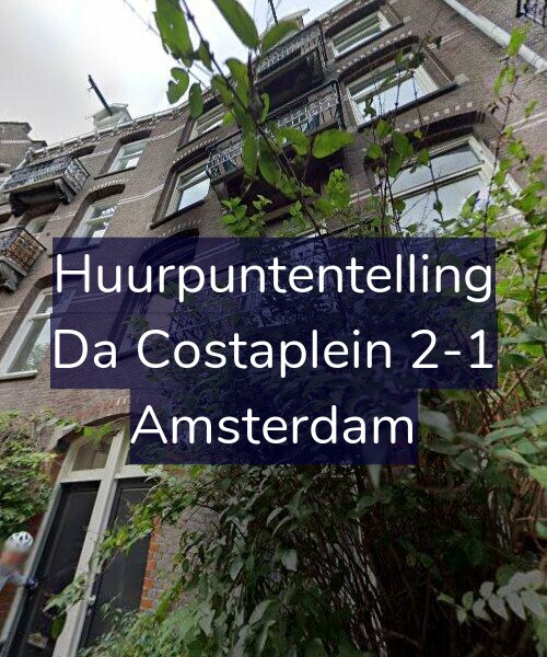 Foto gevel Huurpuntentelling voor Da Costaplein 2-1, Amsterdam