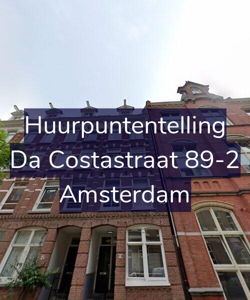 Foto gevel Huurpuntentelling voor Da Costastraat 89-2, Amsterdam