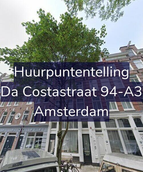 Foto gevel Huurpuntentelling voor Da Costastraat 94-A3, Amsterdam