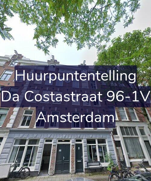 Foto gevel Huurpuntentelling voor Da Costastraat 96-1V, Amsterdam