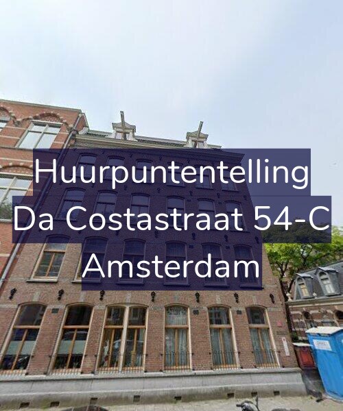 Foto gevel Huurpuntentelling voor Da Costastraat 54-C, Amsterdam