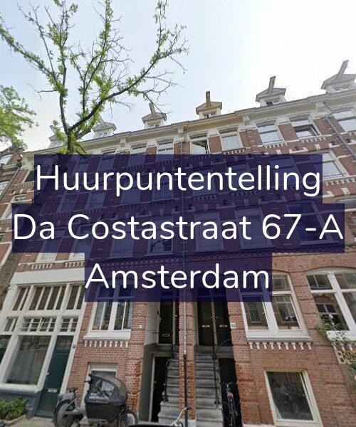 Foto gevel Huurpuntentelling voor Da Costastraat 67-A, Amsterdam