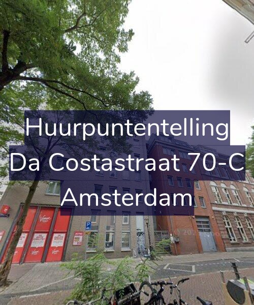 Foto gevel Huurpuntentelling voor Da Costastraat 70-C, Amsterdam