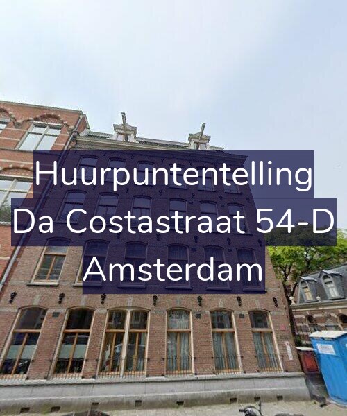 Foto gevel Huurpuntentelling voor Da Costastraat 54-D, Amsterdam