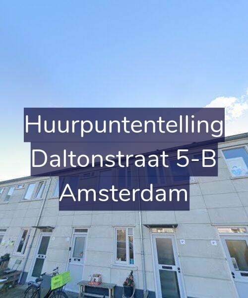Foto gevel Huurpuntentelling voor Daltonstraat 5-B, Amsterdam