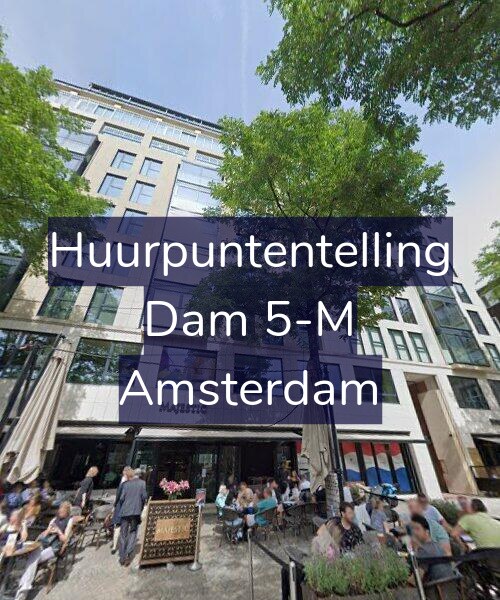 Foto gevel Huurpuntentelling voor Dam 5-M, Amsterdam