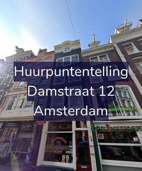 Foto gevel Huurpuntentelling voor Damstraat 12, Amsterdam