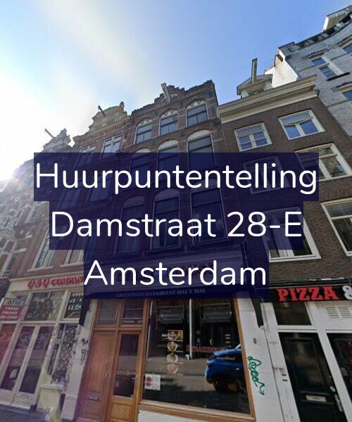 Foto gevel Huurpuntentelling voor Damstraat 28-E, Amsterdam