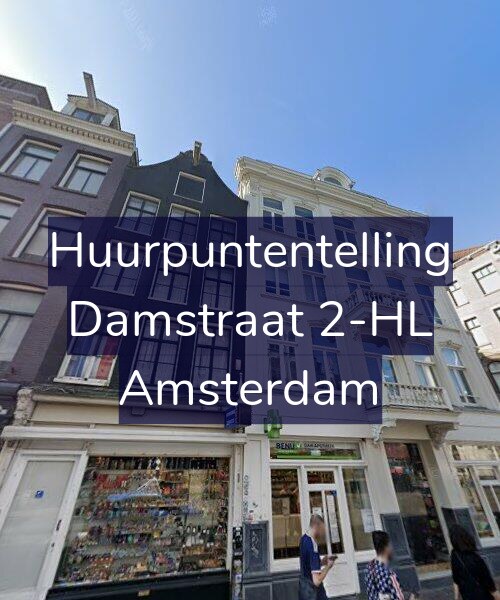 Foto gevel Huurpuntentelling voor Damstraat 2-HL, Amsterdam