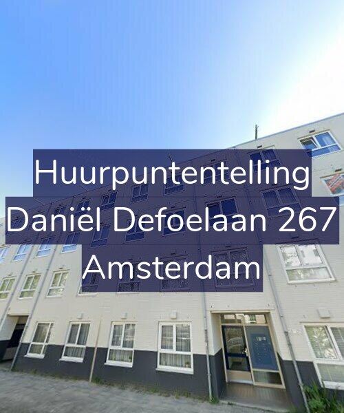 Foto gevel Huurpuntentelling voor Daniël Defoelaan 267, Amsterdam