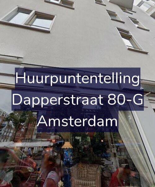 Foto gevel Huurpuntentelling voor Dapperstraat 80-G, Amsterdam