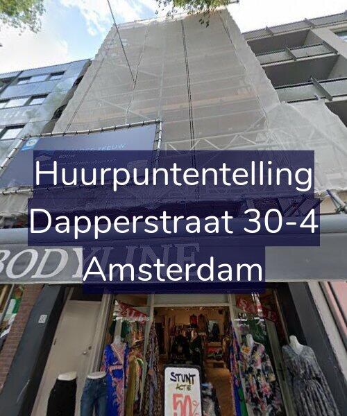 Foto gevel Huurpuntentelling voor Dapperstraat 30-4, Amsterdam