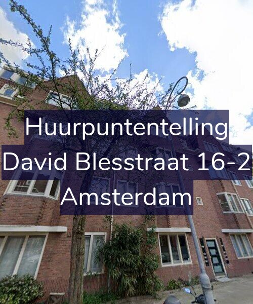 Foto gevel Huurpuntentelling voor David Blesstraat 16-2, Amsterdam