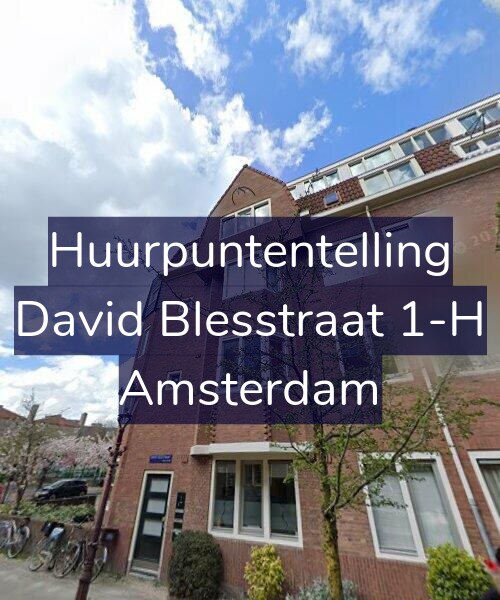 Foto gevel Huurpuntentelling voor David Blesstraat 1-H, Amsterdam