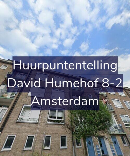 Foto gevel Huurpuntentelling voor David Humehof 8-2, Amsterdam