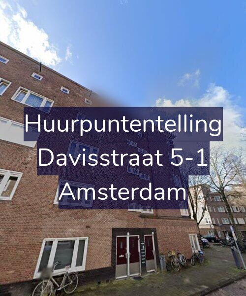 Foto gevel Huurpuntentelling voor Davisstraat 5-1, Amsterdam