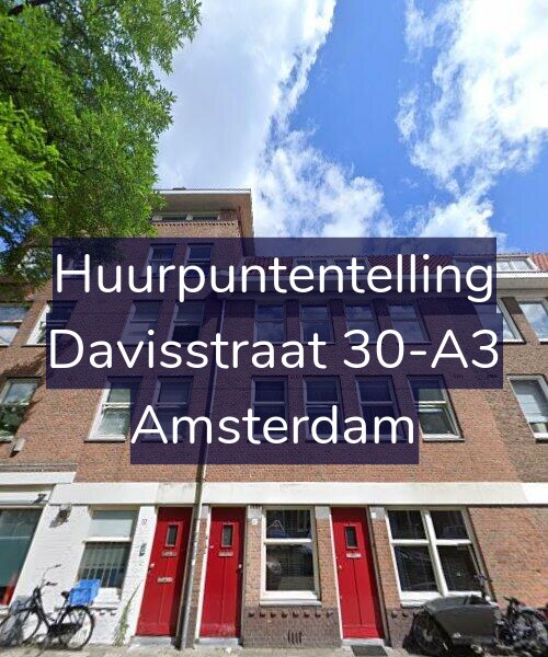 Foto gevel Huurpuntentelling voor Davisstraat 30-A3, Amsterdam