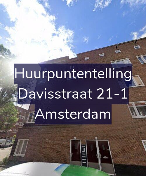 Foto gevel Huurpuntentelling voor Davisstraat 21-1, Amsterdam