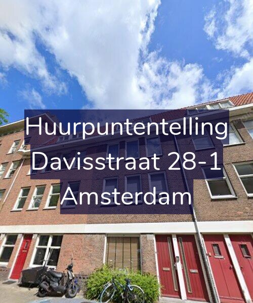 Foto gevel Huurpuntentelling voor Davisstraat 28-1, Amsterdam