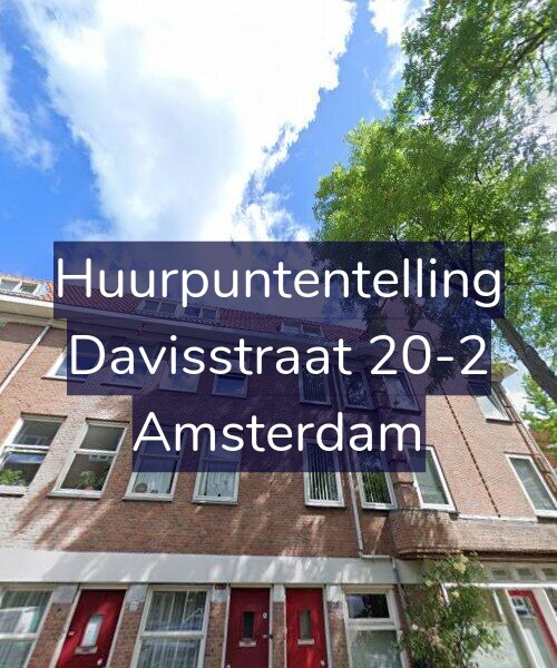 Foto gevel Huurpuntentelling voor Davisstraat 20-2, Amsterdam