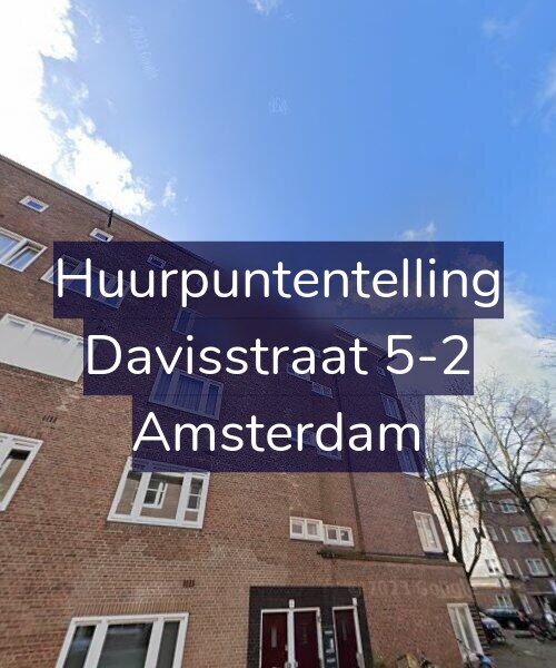 Foto gevel Huurpuntentelling voor Davisstraat 5-2, Amsterdam