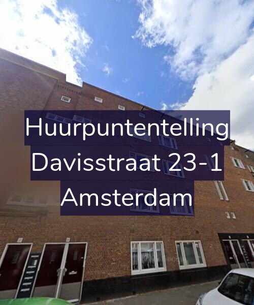 Foto gevel Huurpuntentelling voor Davisstraat 23-1, Amsterdam