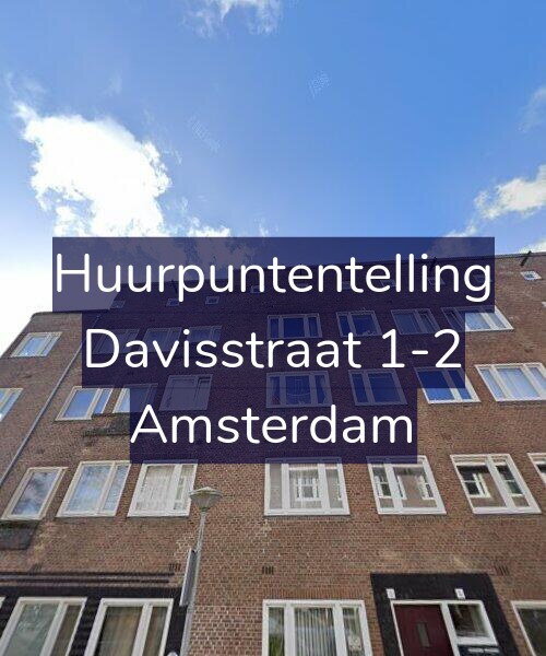 Foto gevel Huurpuntentelling voor Davisstraat 1-2, Amsterdam